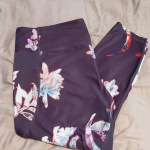 Athleta 2x workout leggings with side pockets